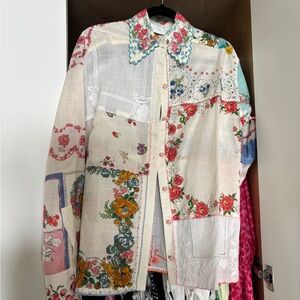 Zimmermann Floral Patchwork Button Down Shirt - Multicolor